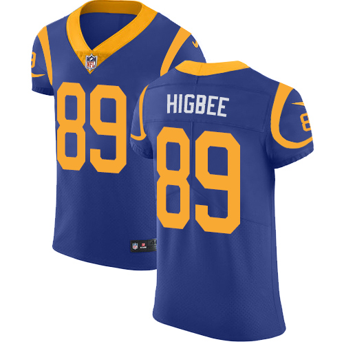 Nike Rams #89 Tyler Higbee Royal Blue Alternate Men's Stitched NFL Vapor Untouchable Elite Jersey - Click Image to Close